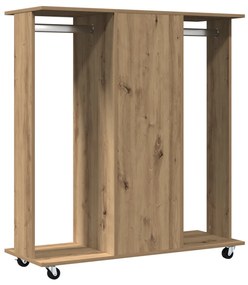 Gardrób Kerekekkel Artisan Tölgy 102x38x110 cm Mérnöki Fa