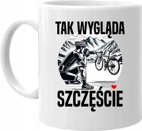 Bögre Kerékpárosoknak Ajándék Kerékpárral Így néz ki a boldogság