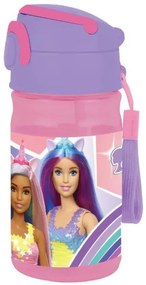 Barbie műanyag kulacs akasztóval 350 ml
