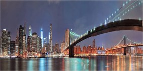 Fotó üvegkép Manhattan New York 140x70