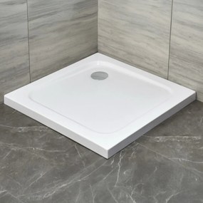 Modena Slim szögletes alacsony akril zuhanytálca, 80x80x5,5 cm-es méretben