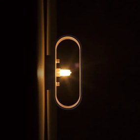 RENDL MARIO matná černá/zlatá 230V LED G9 5W