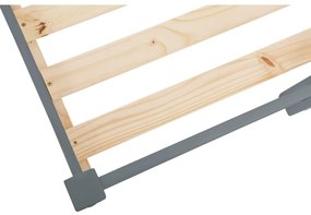 Alpi2 szürke emeletes ágy borovi fenyőből - Støraa