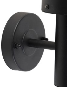 Kültéri fali lámpa fekete mozgásérzékelővel IP44 - Gleam