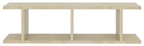 2 db sonoma tölgy színű szerelt fa fali polc 75 x 18 x 20 cm