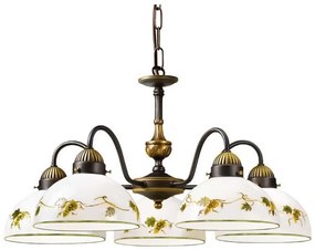 Kolarz 731.85.122 - Csillár láncon NONNA 5xE27/75W/230V szőlők