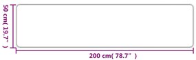 antracitszürke szizálhatású futószőnyeg 50 x 200 cm