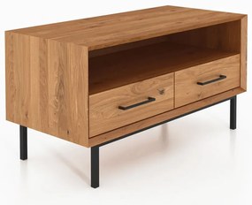 Natúr színű tölgyfa TV-állvány 90x50 cm Abies – The Beds