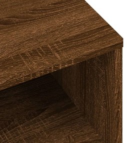 barna tölgyszínű szerelt fa TV-szekrény 120 x 34 x 37 cm