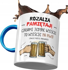 Kék Bögre Rozáliának Barátnőnek Ajándék Nyomtatott Fotóval