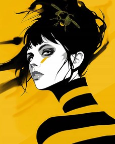 Poszter 40x50cm Sárga kecses