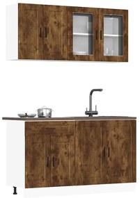 4 részes konyhaszekrény szett Porto füstölt tölgy műszaki fa