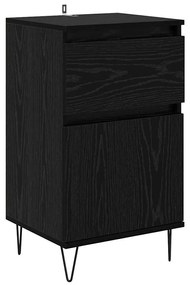 Széf fiókkal Musta tammi 35 x 40 x 70 cm Faanyag