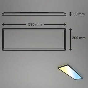 Brilo - LED Dimmelhető mennyezeti lámpa SLIM LED/23W/230V + távirányító