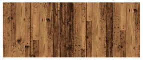 antik fa színű szerelt fa ágyfejtámla 200x1,5x80 cm