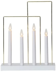 Eglo 410985 - Karácsonyi gyertyatartó GLOSSY FRAME 4xE10/3W/230V fehér