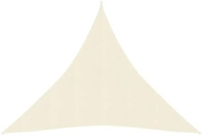 krémszínű HDPE napvitorla 160 g/m² 4,5 x 4,5 x 4,5 m