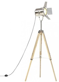 háromlábú tömör mangófa állólámpa 140 cm