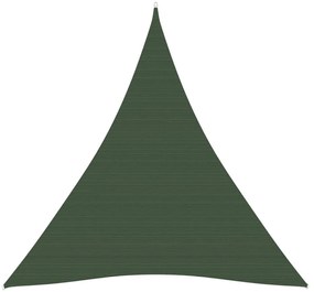 sötétzöld HDPE napvitorla 160 g/m² 3 x 4 x 4 m