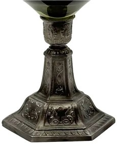 Petroleumlámpa KRASOMÍRA 42 cm erdőzöld színben