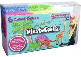 Kreatív műanyag PlastoCoolki - 6 szafari állat
