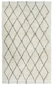 Krémszínű mosható kézi szövésű gyapjú szőnyeg 200x300 cm Berber Soul – Lorena Canals