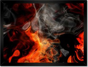 Poszterek keretben 40x30 Tűz füst
