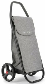 Rolser Com Tweed 8 Black Tube kerekesbevásárlótáska, szürke
