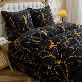 Mikroplüss ágyneműhuzat AXIS fekete Ágyneműhuzat mérete: 70 x 80 cm | 140 x 200 cm