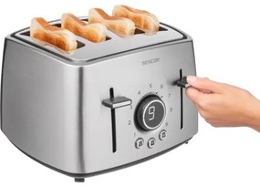 Sencor - 4 szeletes kenyérpirító 1600W/230V matt króm