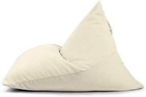 Krémszínű buklé babzsákfotel Razz – SLOWDOWN