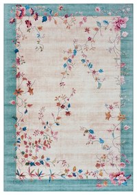 Krémszínű-türkiz szőnyeg 80x150 cm Amira – Hanse Home