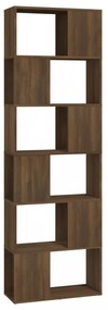 barna tölgy könyvszekrény/térelválasztó 60 x 24 x 186 cm