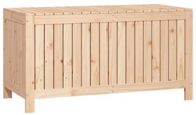 Tömör fenyőfa kerti tárolóláda 121x55x64 cm