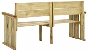 impregnált fenyőfa kerti pad 172 cm