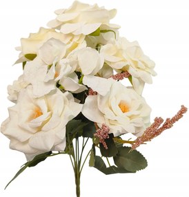 Rózsacsokor x9 krémszínű FK14-12