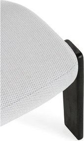 Fekete-világosszürke kárpitozott étkezőszék szett 2 db-os Nadia – MOME