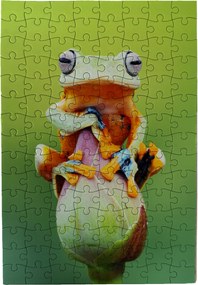 Puzzle kirakó békával Béka 120 db-os 20x30 cm Kirakós