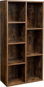 könyvespolc, irodai polc 24 x 50 x 106 cm, rusztikus barna