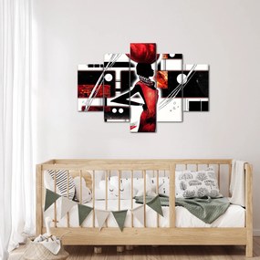 Egy ősi hölgy képének festménye (150x105 cm)
