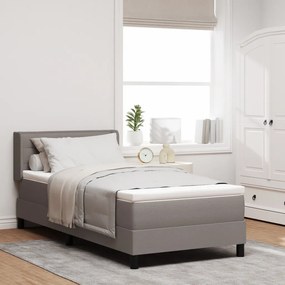 Boxspring ágy matraccal bézs színben, 80 x 200 cm, szövet