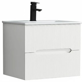 Trent 60 alsó fürdőszobabútor kerámia mosdóval 2 fiókos, fehér