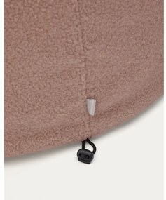 Világos rózsaszín buklé puff Kaeli – Kave Home