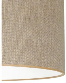 Duolla - Csillár zsinóron ROLLER ECO RECYCLING 1xE27/15W/230V átm. 45 cm krémes