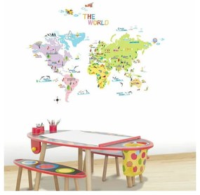 Gyerek térkép 135x65 cm World Map – Ambiance