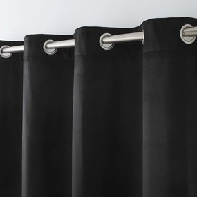 Fekete bársony termo függöny 140x260 cm Polarchic – douceur d'intérieur