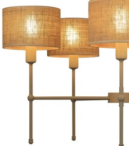 MADELA rudas csillár 5xE14/40W/230V juta/bézs