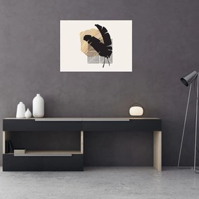 Kép - Absztrakció trópusi levelekkel N⁰4 (70x50 cm)