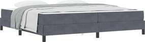 vidaXL Boxrugós ágy matracmal Sötétszürke 200 x 220 cm szövet