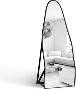Baryt organikus álló tükör fekete Mdf keretben 70x180